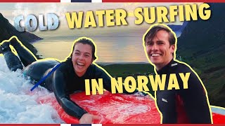 First time coldwater surfing in Norway  Visit Norway [upl. by Wieche543]