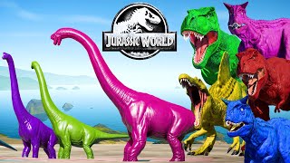 JURASSIC WORLD EVOLUTION 2 EVERY DINOSAUR WITH A STUNNING OCEAN VIEW EXPLORING ALL DINOSAURS [upl. by Ihcelek423]