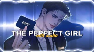 the perfect girl  mareux edit audio [upl. by Gyatt654]