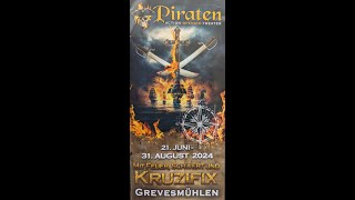 Piraten Open Air Grevesmühlen 2024 mit Feuer Schwert und Kruzifix [upl. by Aela900]