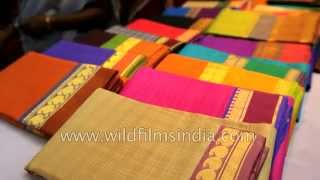 Silk Saree shop in Kanchipuram [upl. by Fawcette]