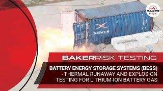 Battery Energy Storage Systems  thermal runaway and explosion testing for Lithiumion battery gas [upl. by Bisset]