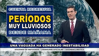 Miércoles 31 julio  Fuertes precipitaciones en RD por disturbio atmosférico [upl. by Nakhsa]