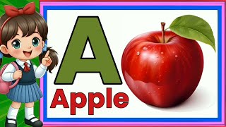 A for apple  अ से अनार  abcd  phonics song  a for apple b for bat c for cow  abc  song  abcde [upl. by Ennairam]