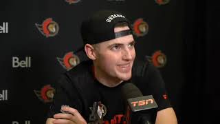 Batherson postgame availability — Dec 6 2021 [upl. by Hedve]