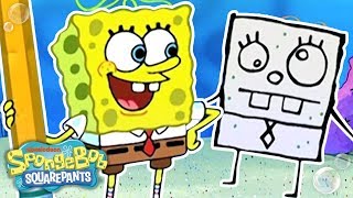 DoodleBob Comes to Life ✏️ TBT  SpongeBob [upl. by Shugart]