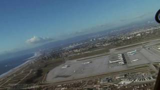 Pilotseyetv  Lufthansa 747400  Departure from KLAX English Subtitles [upl. by Aurthur]