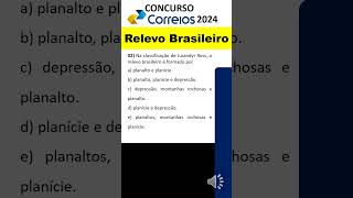 02  Relevo do Brasil Concurso  Conhecimentos Gerais Correios  Concurso Correios 2024 correios [upl. by Assirhc]