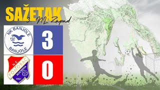 3NL ZAPAD  14kolo  NK Banjole v NK Pomorac  30 [upl. by Deden279]