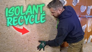 JE RÉALISE UNE CONTRECLOISON 👉 ISOLANT RECYCLÉ ET PLAQUE DE PLÂTRE [upl. by Brie685]