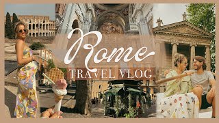 ROME VLOG  visiting the Colosseum Roman Forum Trevi Fountain amp pasta with Nonna [upl. by Samohtnhoj]