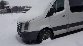 Volkswagen Crafter 25TDI 2009 cold start after month [upl. by Atinele827]