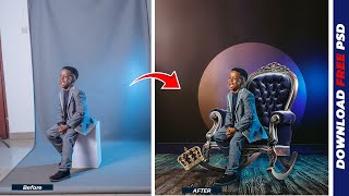 How to Change and Manipulate Photo Backgrounds in Photoshop Like a Pro  Free Psd File [upl. by Ursa]