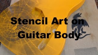 Customize your guitar with Stencil Art [upl. by Adnerol]