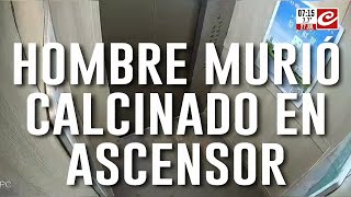 Le explotó la batería de litio en el ascensor murió calcinado [upl. by Nera546]