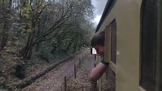 here is GWR 1450 chuffing up the line with whistle towards level crossing to oldland common [upl. by Zednanref635]