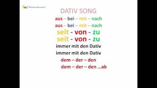 Dativ Song mit Präpotionen [upl. by Checani]