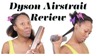 DYSONS NEW AIRSTRAIT STRAIGHTENER ON TYPE 4 HAIR [upl. by Refannej914]