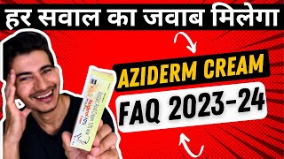 हर सवाल का जवाब मिलेगा Aziderm 10 Cream Review FAQ 202324  Azelaic Acid [upl. by Puri]