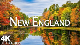 Autumn New England 4K • Majestic Fall Views of Forests Lakes and Mountains  Scenic Landscapes [upl. by Settle169]