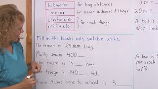 Common metric units of length kilometers meters centimeters amp millimeters 3rd grade math [upl. by Dorthea336]