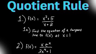 Master the Quotient Rule for Derivatives  Calculus I  Practice Problems [upl. by Irving]