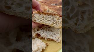 Super Crusty Open Crumb Thin Ciabatta food [upl. by Lory785]