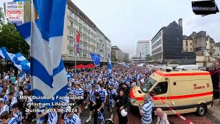 MSV Duisburg Fanmarsch Start am Lifesaver 03082024 Duisburg [upl. by Hovey]