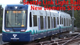 Seattle Sound Transit Link Light RailThe Brand New Siemens S70 Trains In Service [upl. by Dewain925]