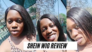 OMG😱Shein glueless wig review  South African YouTuber [upl. by Idurt]