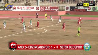 Anagold 24 Erzincanspor 1 3 Serik Belediyespor MAÇ ÖZETİ [upl. by Neva]