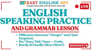 English Speaking Practice and Grammar Lesson [upl. by Attenhoj]