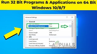 Run 32 Bit Programs amp Applications on 64 Bit Windows 1087  Install Software amp Apps 32bit on 64bit [upl. by Hilarius632]