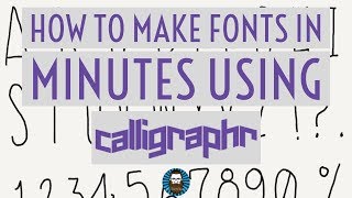 How to make fonts in minutes using Calligraphr [upl. by Inahteb]