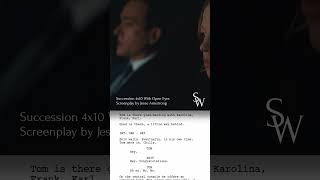 📺 Succession  Ending sequence – Script to Screen 📺 ScreenplayWise [upl. by Eenttirb]