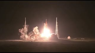 Blastoff NASAs Artemis 1 moon rocket launches on historic first mission [upl. by Issy]