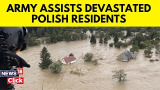 Poland Floods 2024  Polish Army Deployed To Help As Polish Towns Assess Flood Damage  N18G [upl. by Iruam]