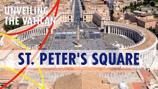 St Peter’s Square  Piazza San Pietro  Berninis Masterpiece Complete Guide amp Walking Tour [upl. by Siduhey]