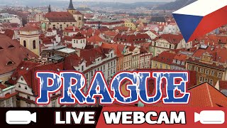 🔴🅻🅸🆅🅴🔴Prague Webcam Panorama⛪Czech Republic🌉Praha Praga🟦🟥⬜ [upl. by Ocker]