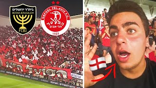 ENGLISH FAN EXPERIENCES CRAZY ATMOSPHERE amp ISRAELI ULTRAS at Hapoel Tel Aviv vs Beitar Jerusalem [upl. by Bui121]