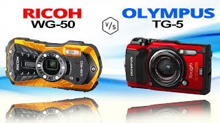 RICOH WG50 vs OLYMPUS Tough TG5 [upl. by Neillij753]