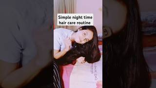 Simple night time haircare routine for silkysmoothstrong hair [upl. by Dougald222]