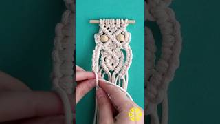 DIY Coruja de MacramêTutorial👆 tutorialmacrame macramepassoapasso macrame macrametutorial [upl. by Flowers]