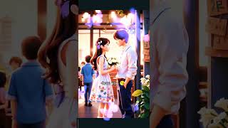 Tere liye 🤗 aya me to 🫂tere sang jana 🚶lovesong short video romantic animation status [upl. by Samantha]