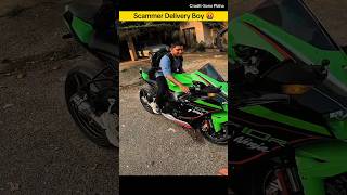 Scammer Delivery Boy Ka Attitude To Dekho 🤬scammer deliveryboy attitude motovlog ninja001vlogs [upl. by Anniahs]