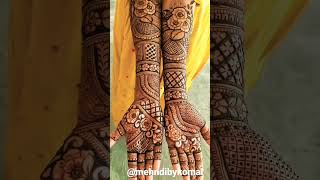 Mehendi design for bridal hennamehndidesignshennaart bridalmehndidesignbeautifull [upl. by Shulem]