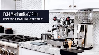 ECM Mechanika V Slim Espresso Machine Review [upl. by Patterman]