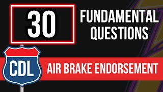 CDL Air Brake Endorsement 2024 Practice Test with Questions amp Answers [upl. by Sephira]