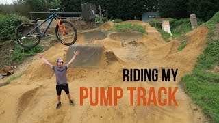 FINALLY RIDING MY PUMP TRACK [upl. by Caren]