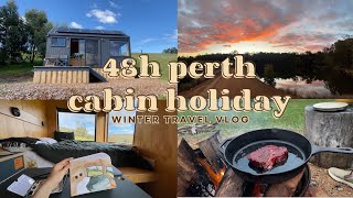 48 hour perth cabin holiday 🇦🇺 campfire cooking beautiful sunrise first business class flight [upl. by Chip]